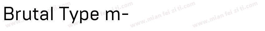Brutal Type m字体转换